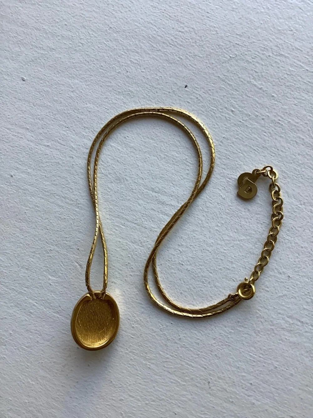 Christian Dior Lapis necklace  RARE! VTG. - Picture 5 of 5